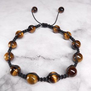 Shambala Bracelets With Tiger Eye Gemstone